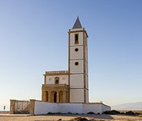 With his church located near Cabo de Gata